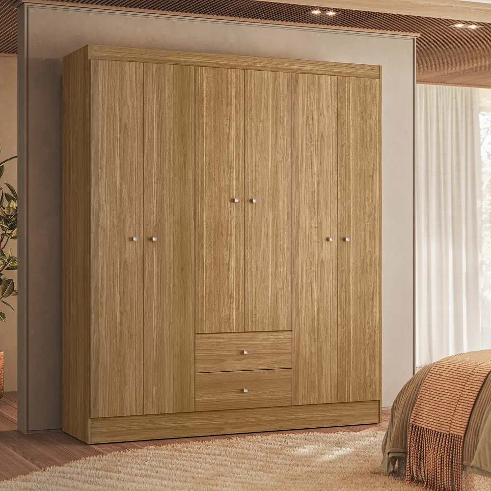 [100608] CLOSET VERSA CASTAÑO 6P 153 X 182 X 46.3 CM